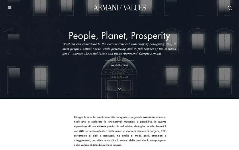 Armani/Values