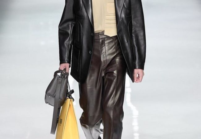 Shiny Leather Pants